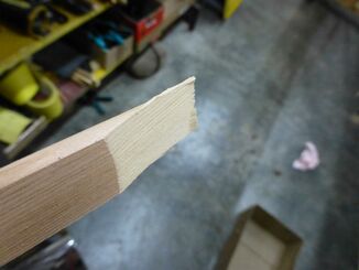 Scarf joint at strip end