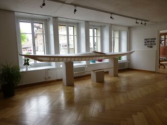 Mai 11th, 2013 - Boat exhibition in the art gallery ARTis in our home town Bueren at the Aare River 